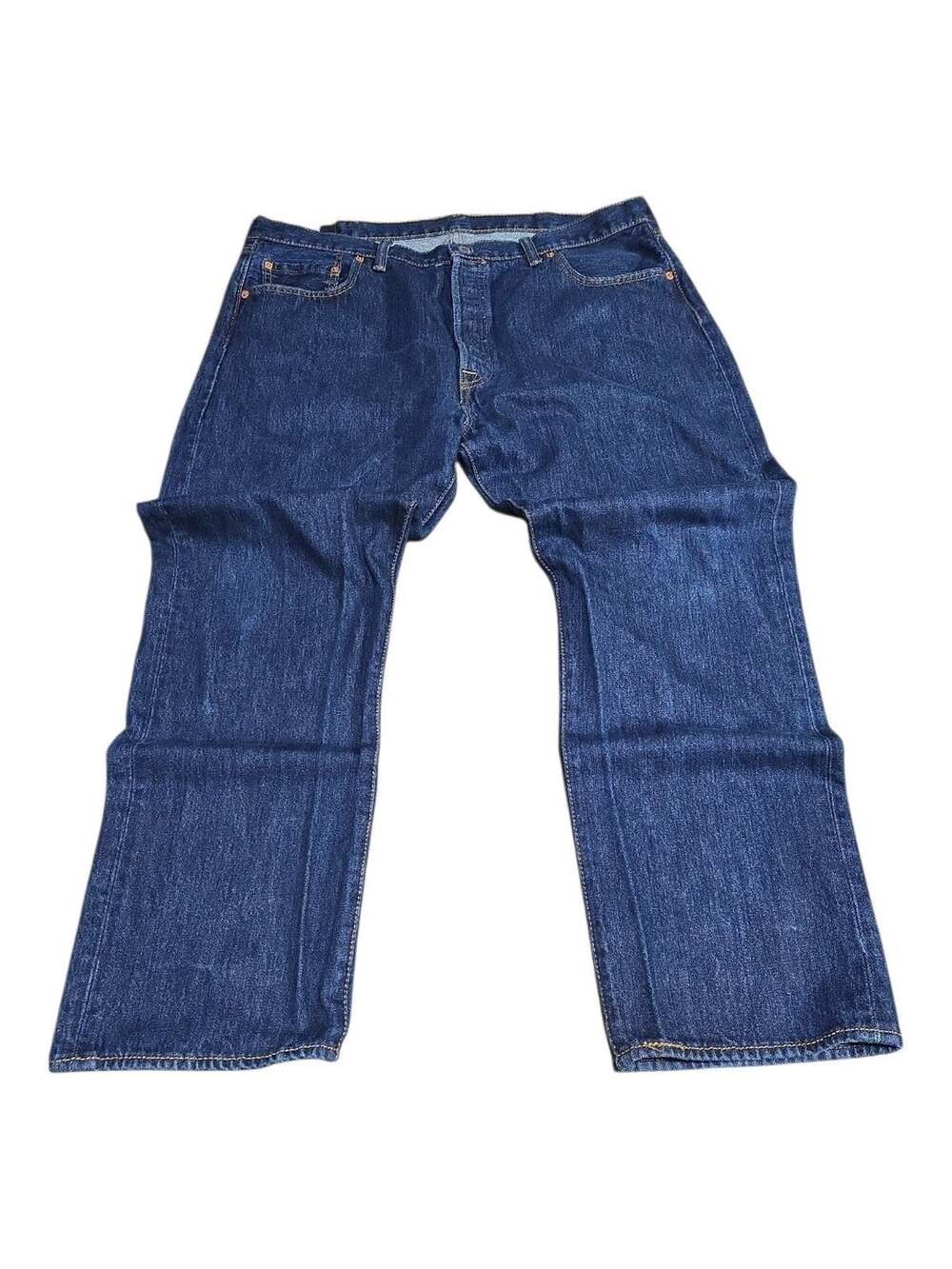 Levi's 501 Original Riveted Dark Blue Denim Jeans Men's Size 40x30